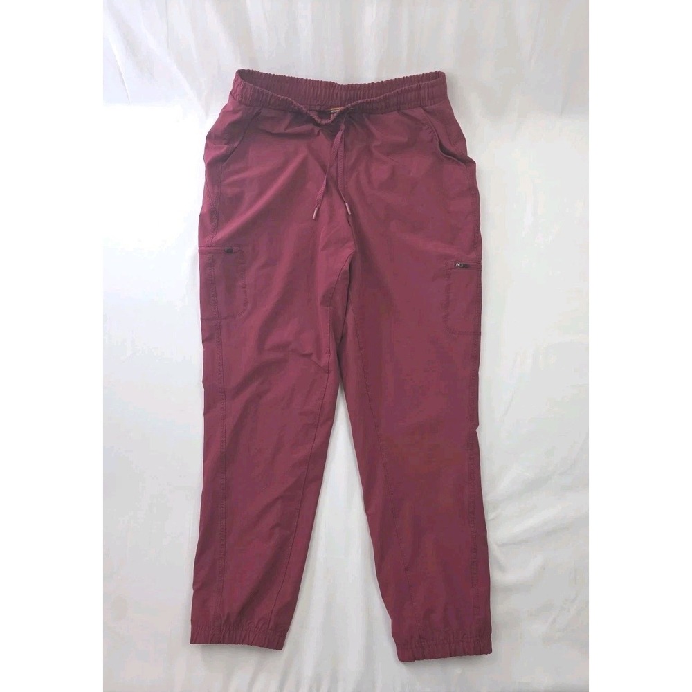 Merrell Womens Jogger Red Stretch Fleece Lined + Pockets Drawstring Active Small
